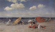 William Merritt Chase Seashore oil painting on canvas